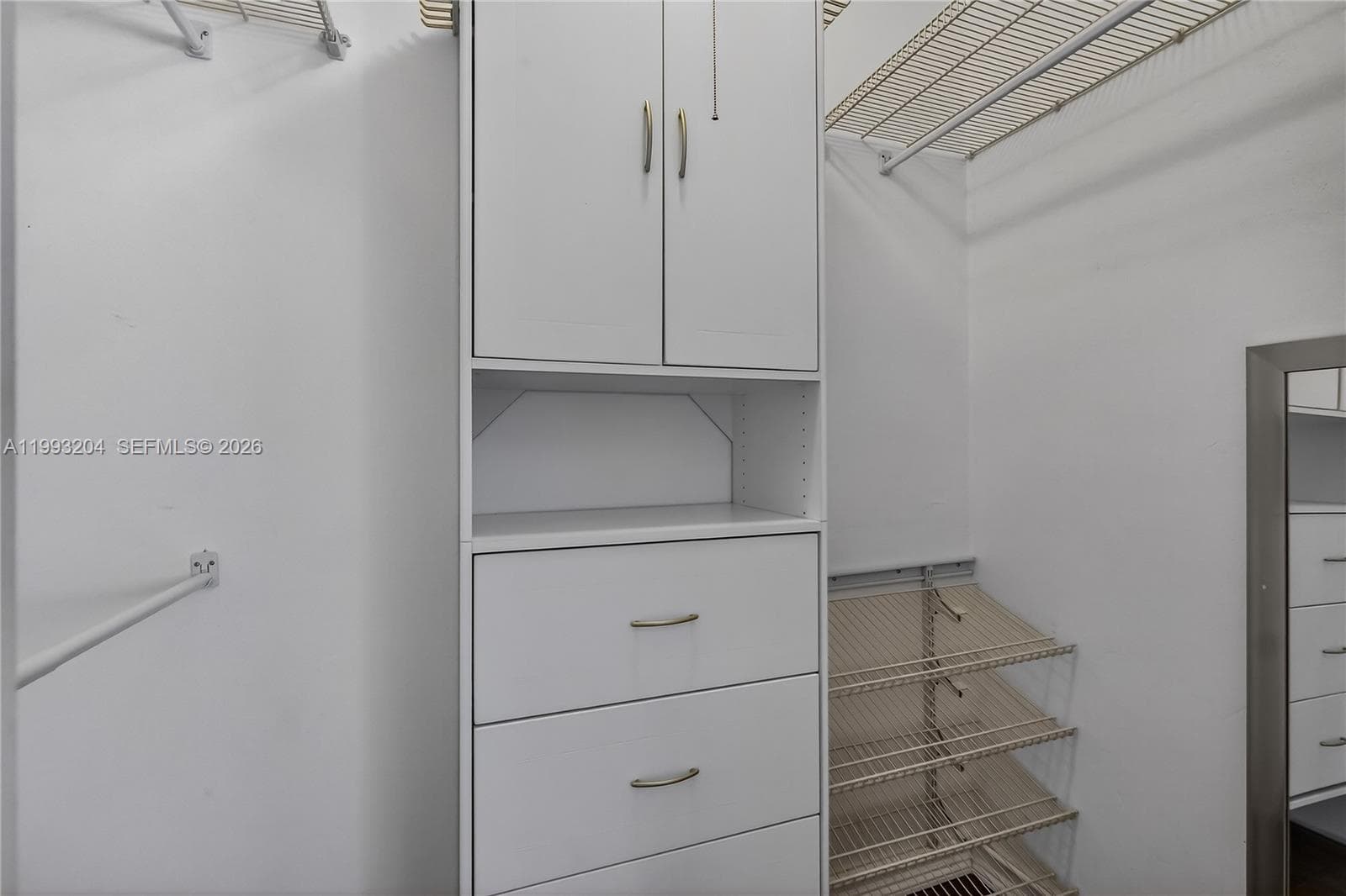 Primary closet