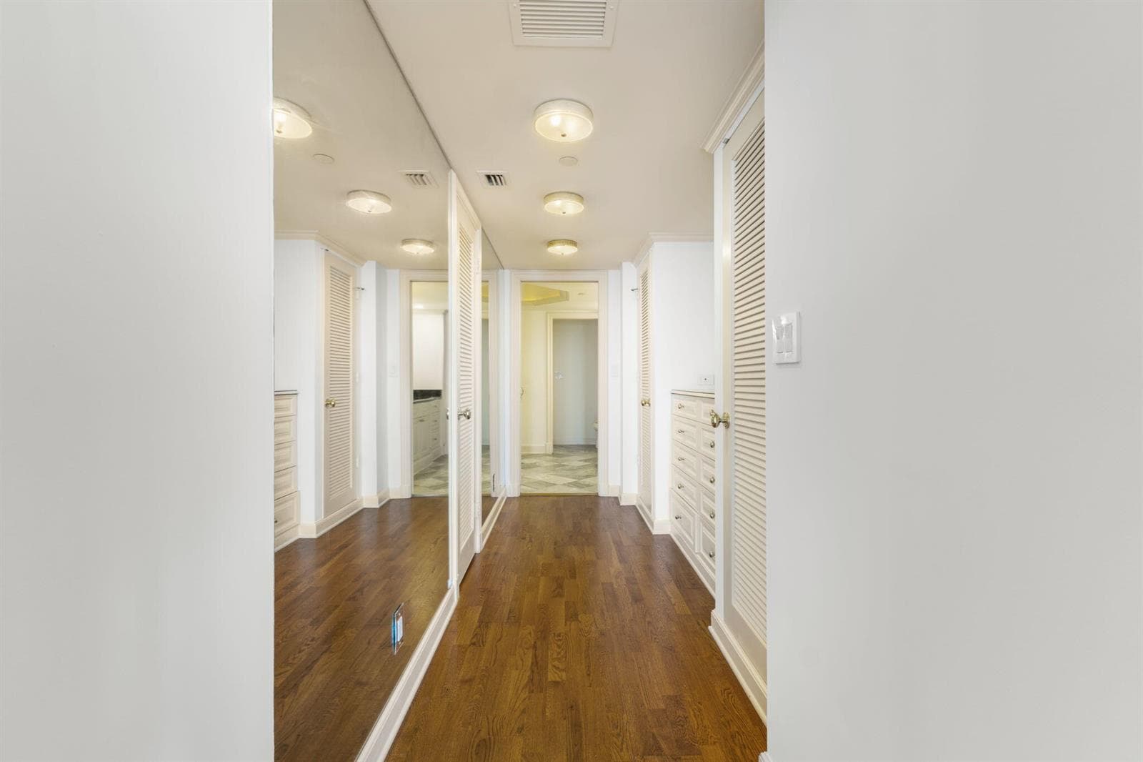 Hall to Primary Bath / Closet