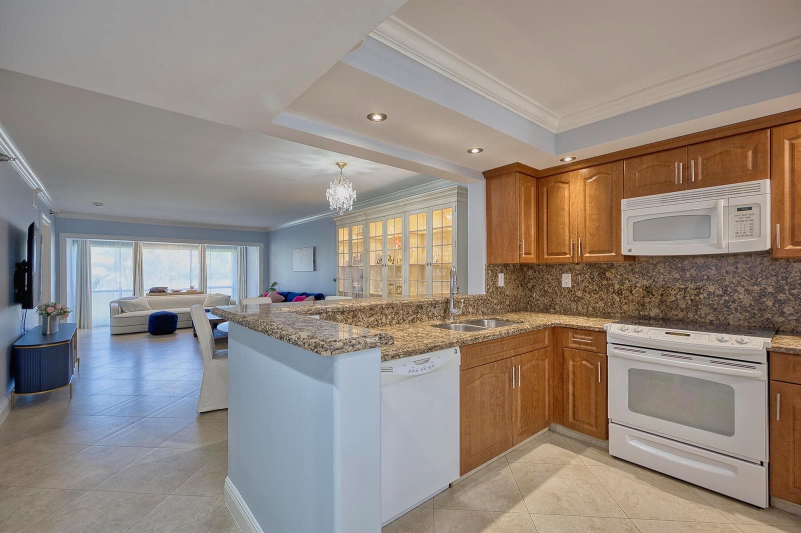 Kitchen Open to Living/Dining