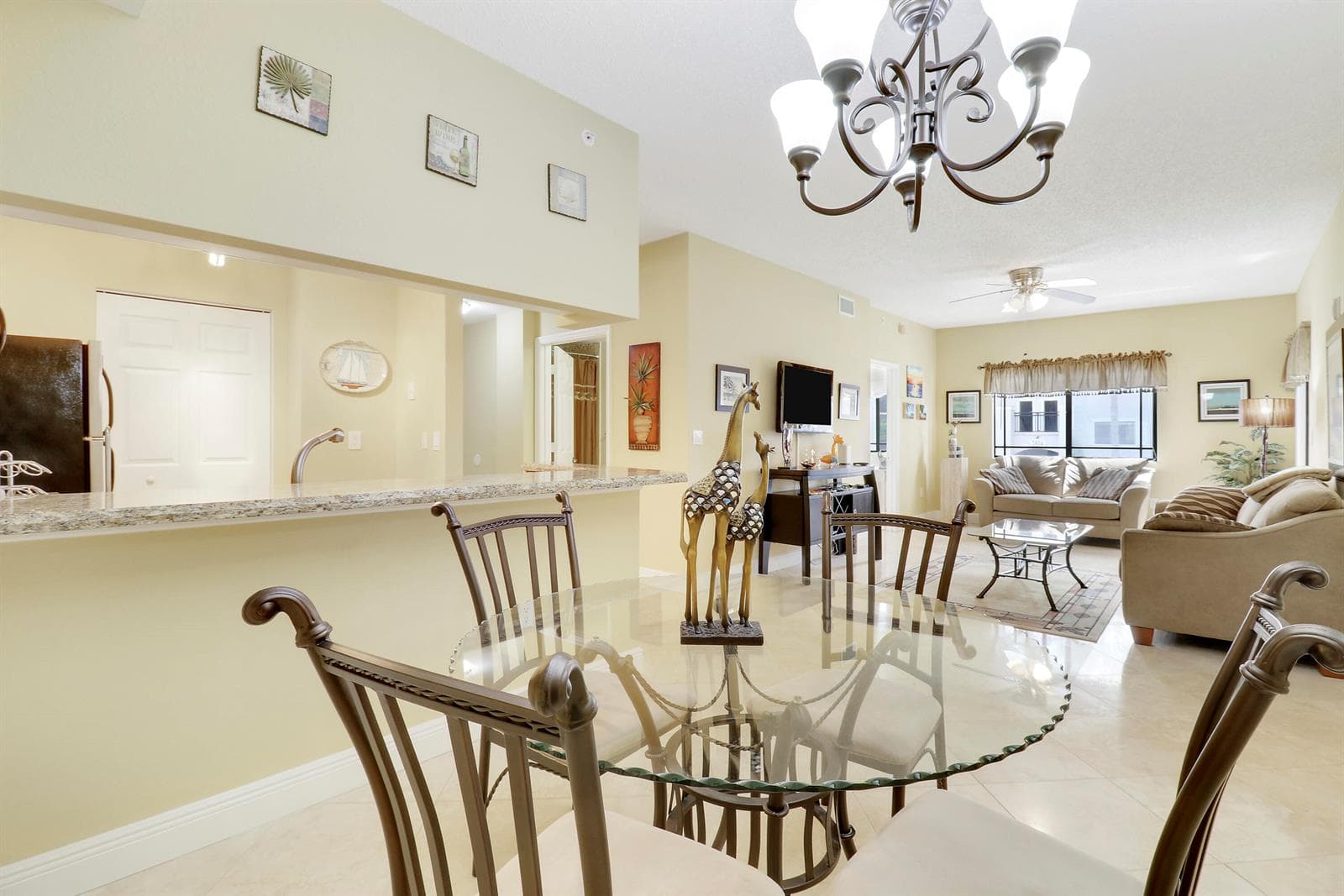 Dining Area and Living Room
