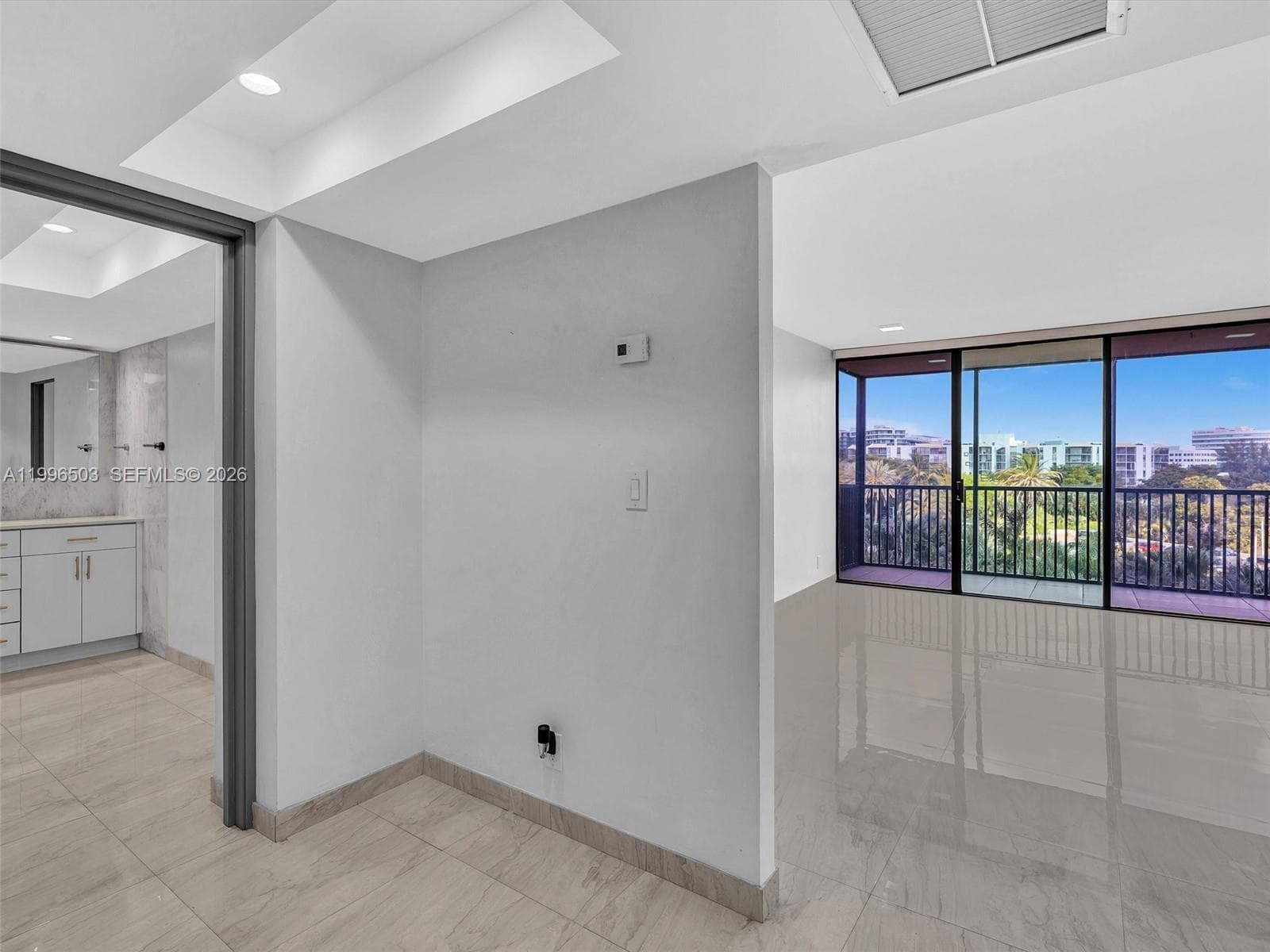 Interior view with access to private bedroom suite