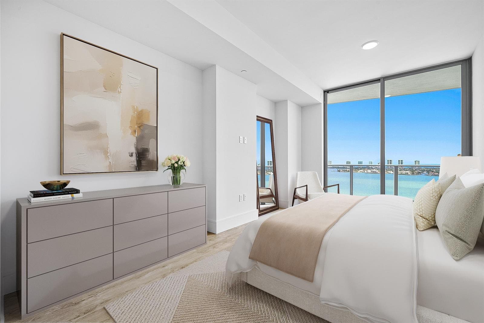 Primary Bedroom Virtually staged