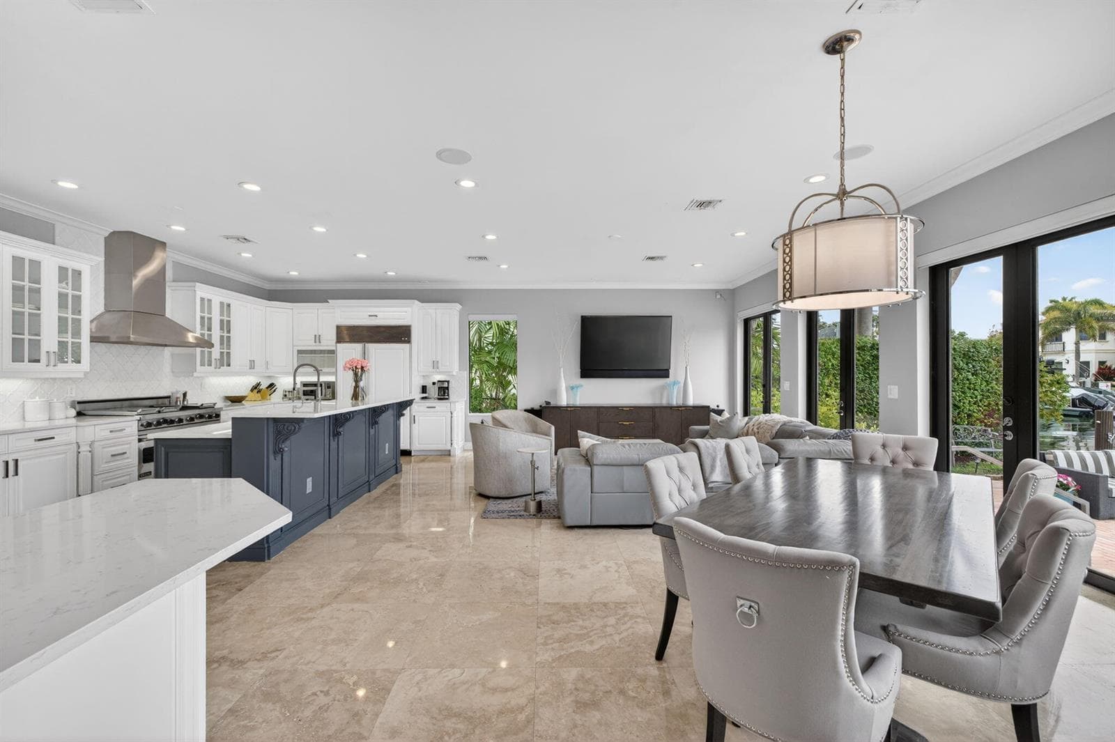 Wet Bar Left of Open Kitchen