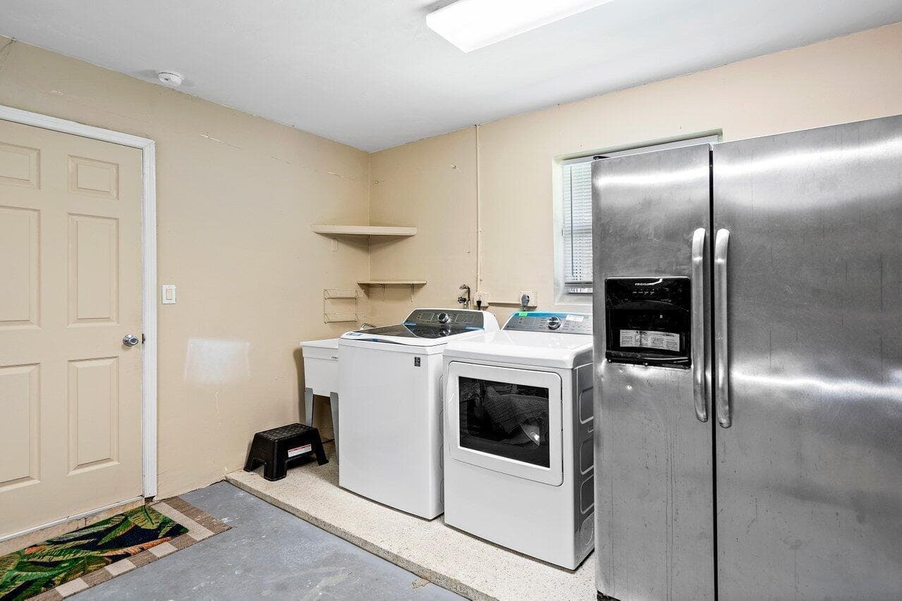 Laundry in Garage