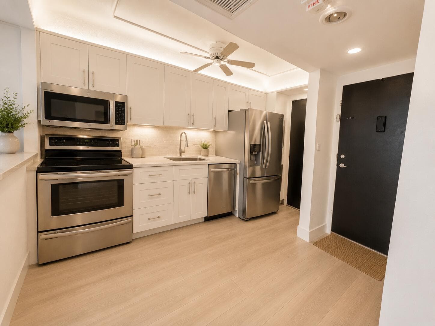 staged kitchen