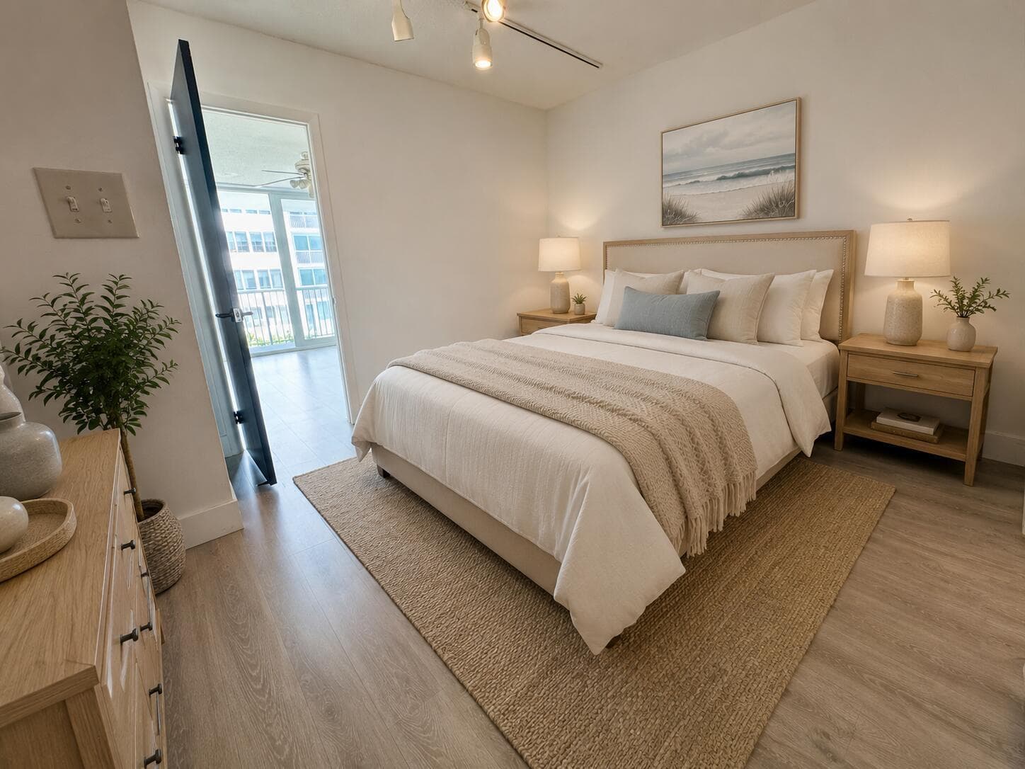 STAGED UPSTAIRS BEDROOM