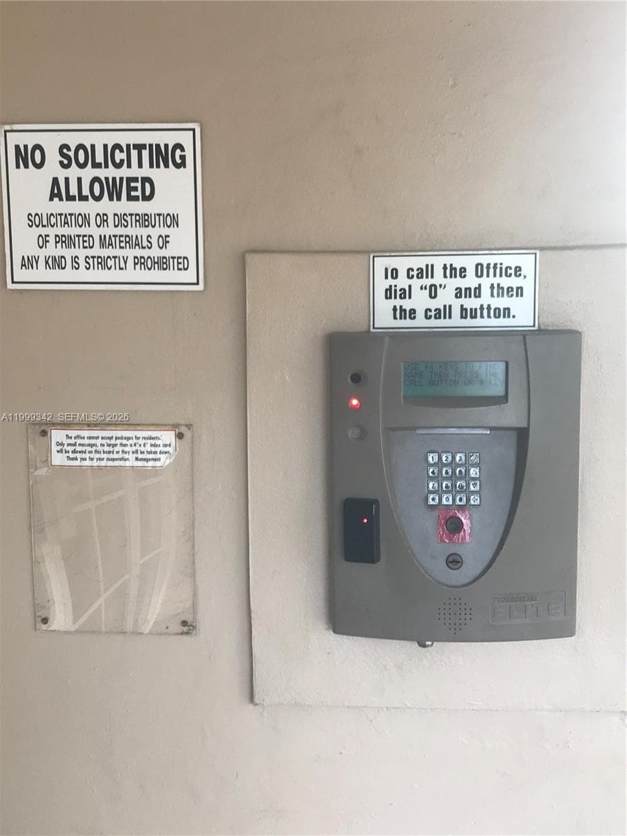 Secured Entrance Call Box