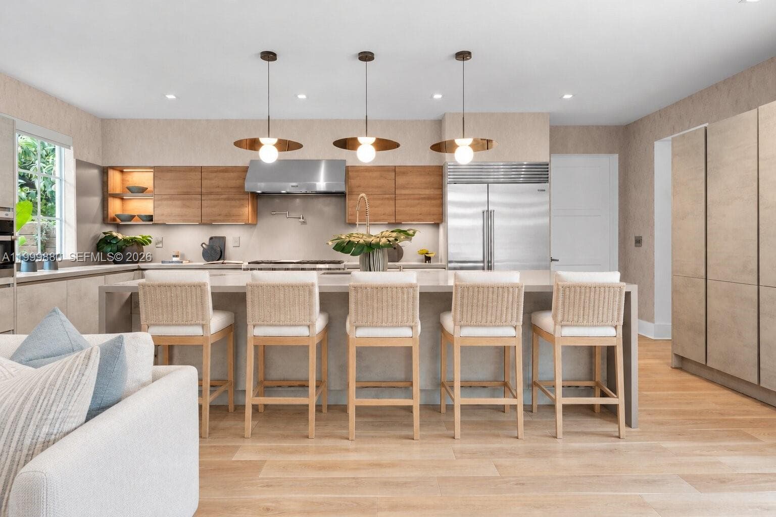 Informal Living Room + Dining Room + Kitchen Combination