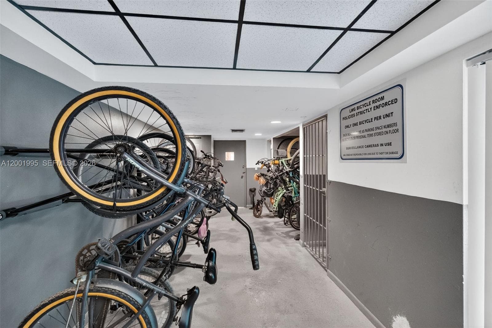 1 assigned gated parking space