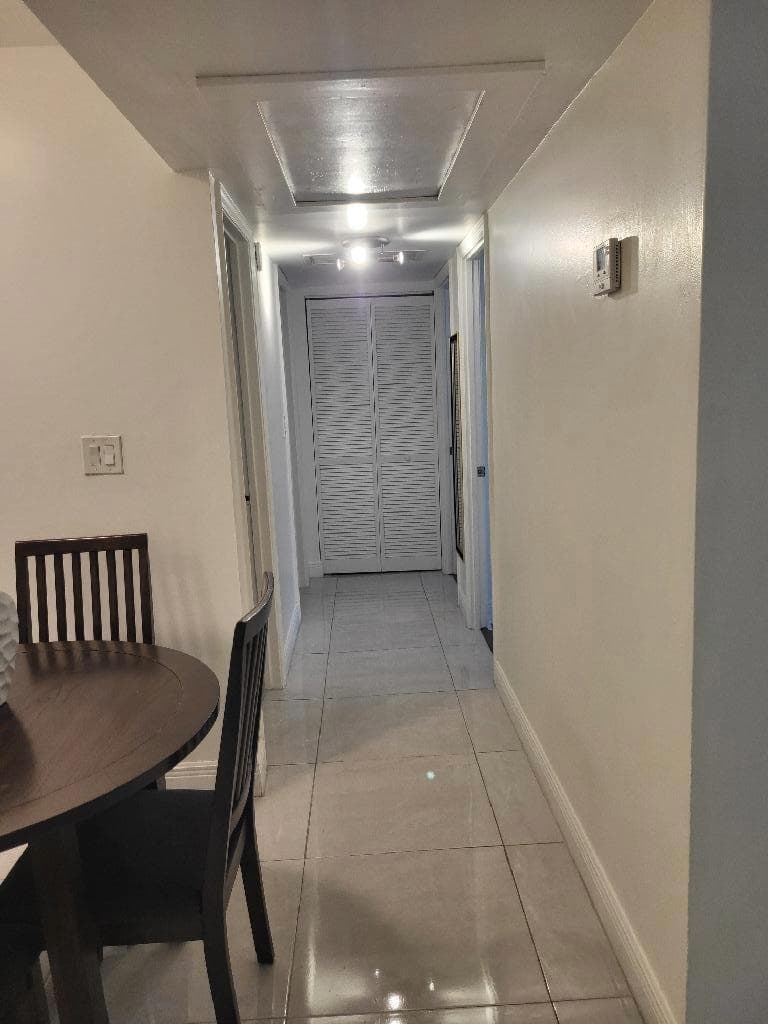 Linen Closet at end of hall