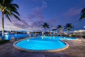 Pool sunset