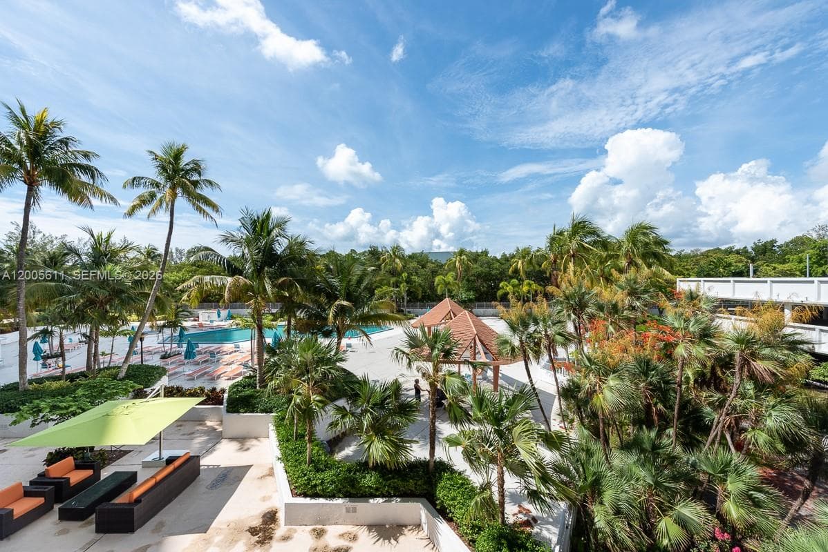 view from the balcony