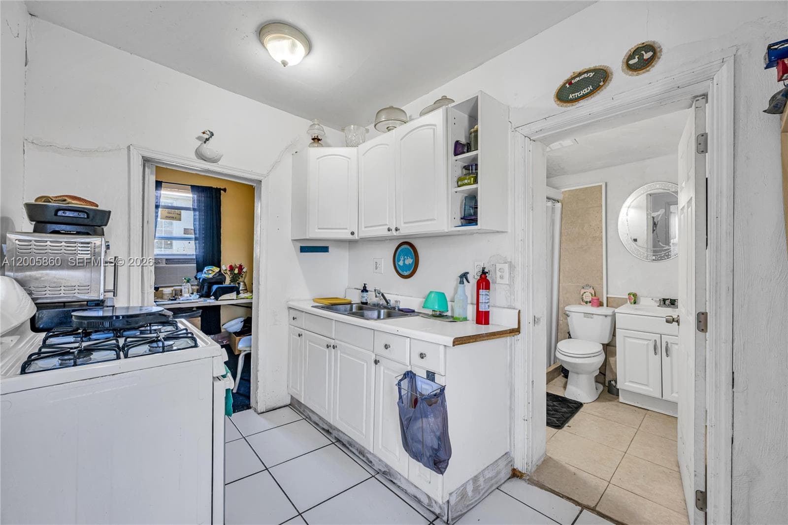 kitchen and first floor bathroom