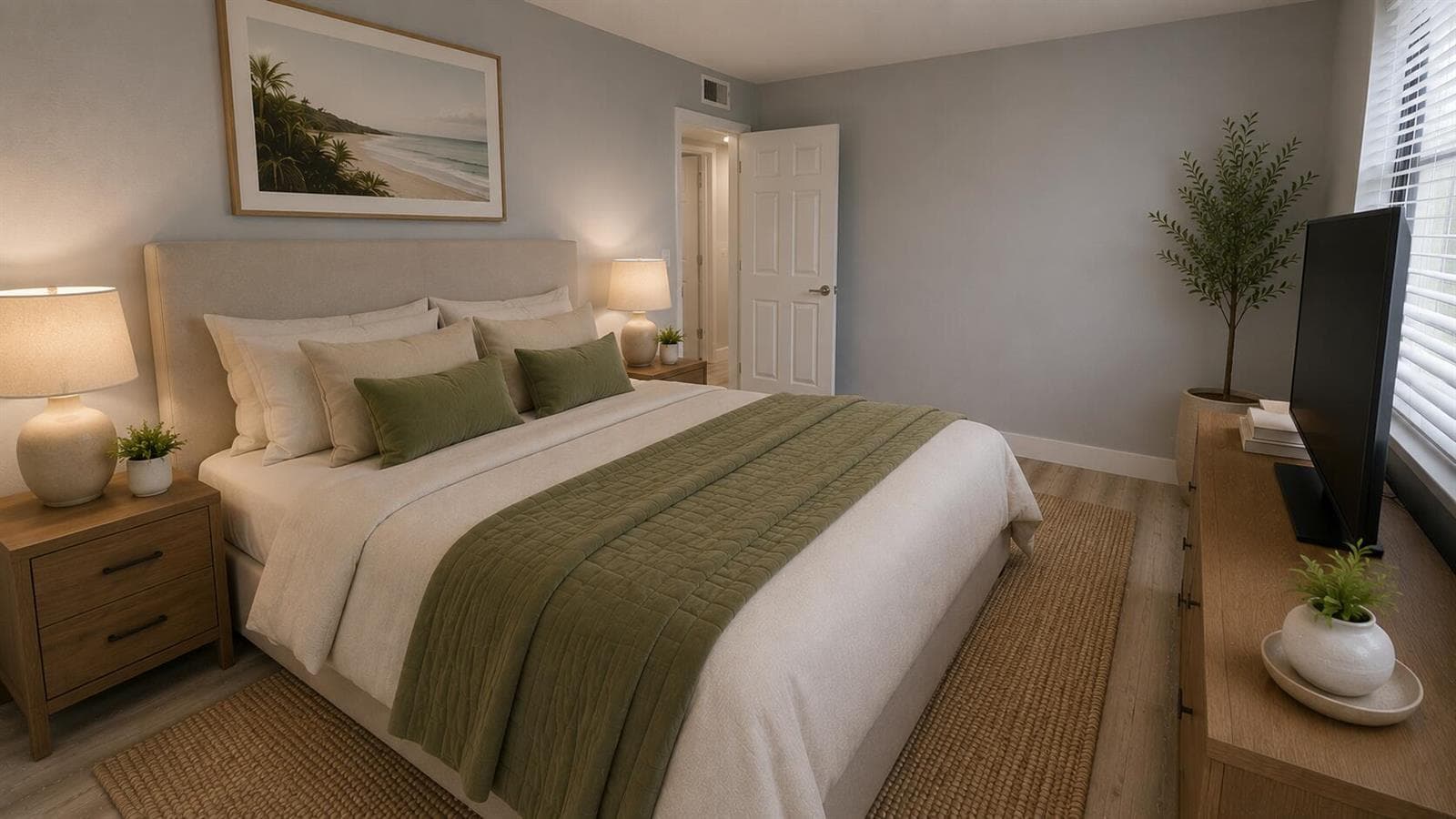 bedroom furnished