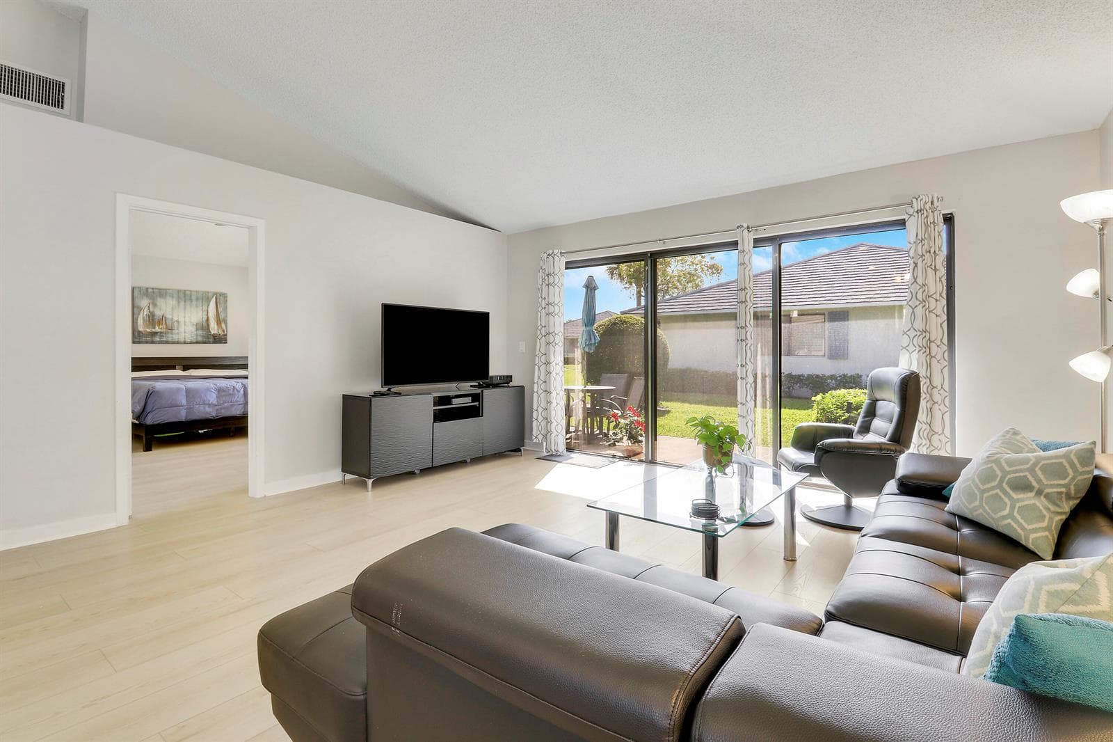 Open and spacious.
