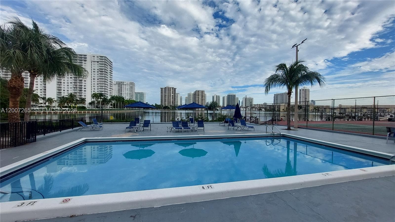 Swimming pool overlooking the bay