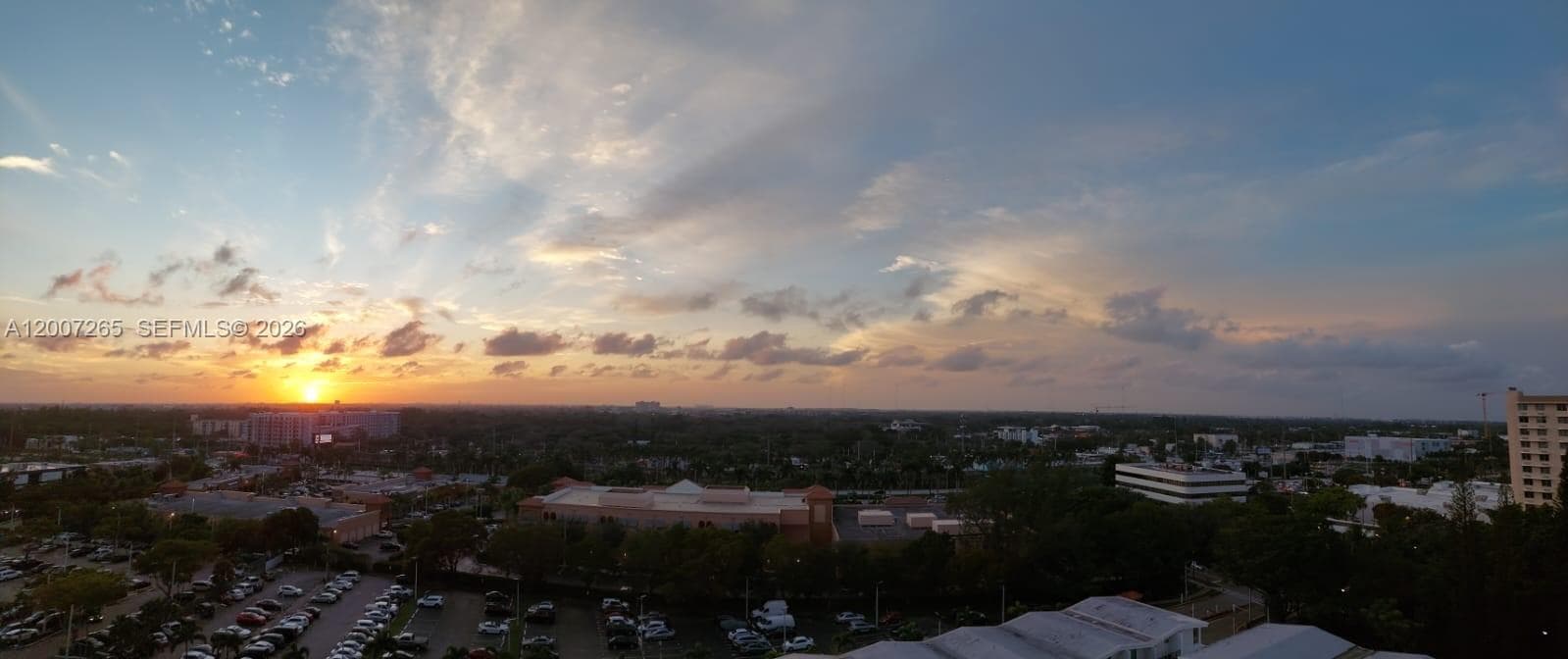 The view from the balcony