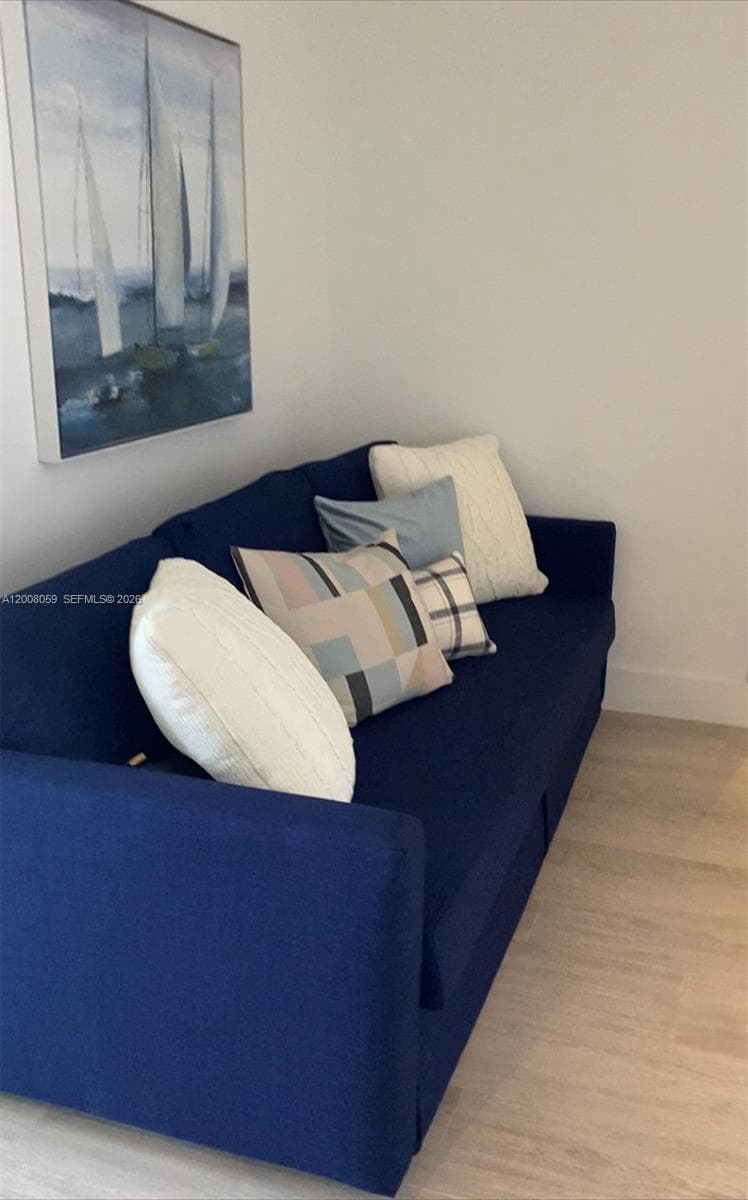 new sofa bed in the den/office