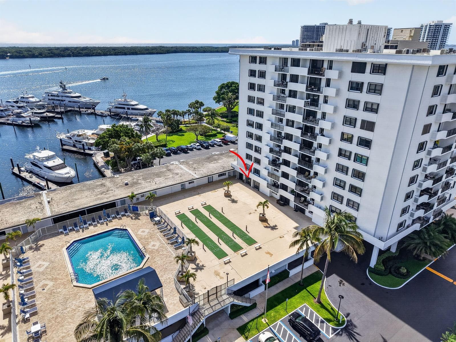Aerial Pool View