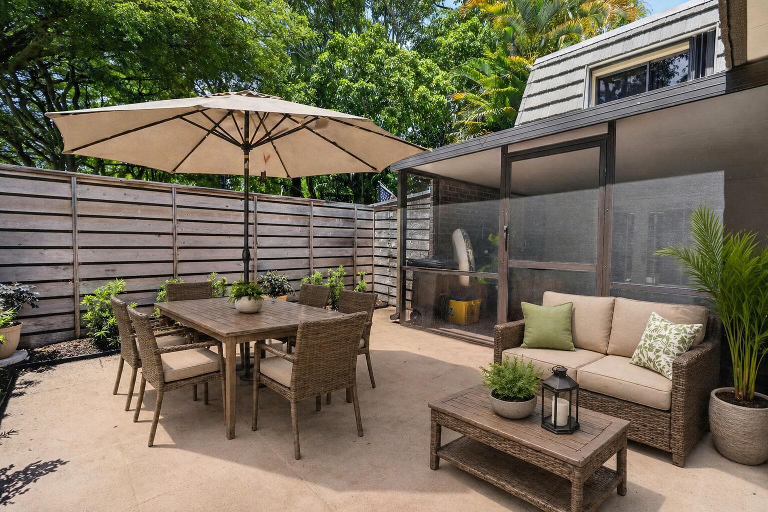 Open patio