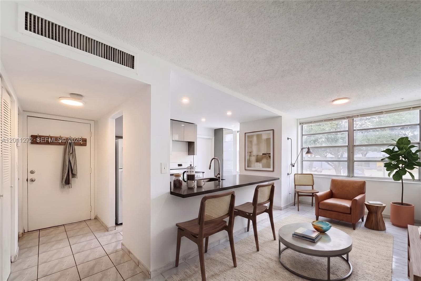 Virtually staged Living Room