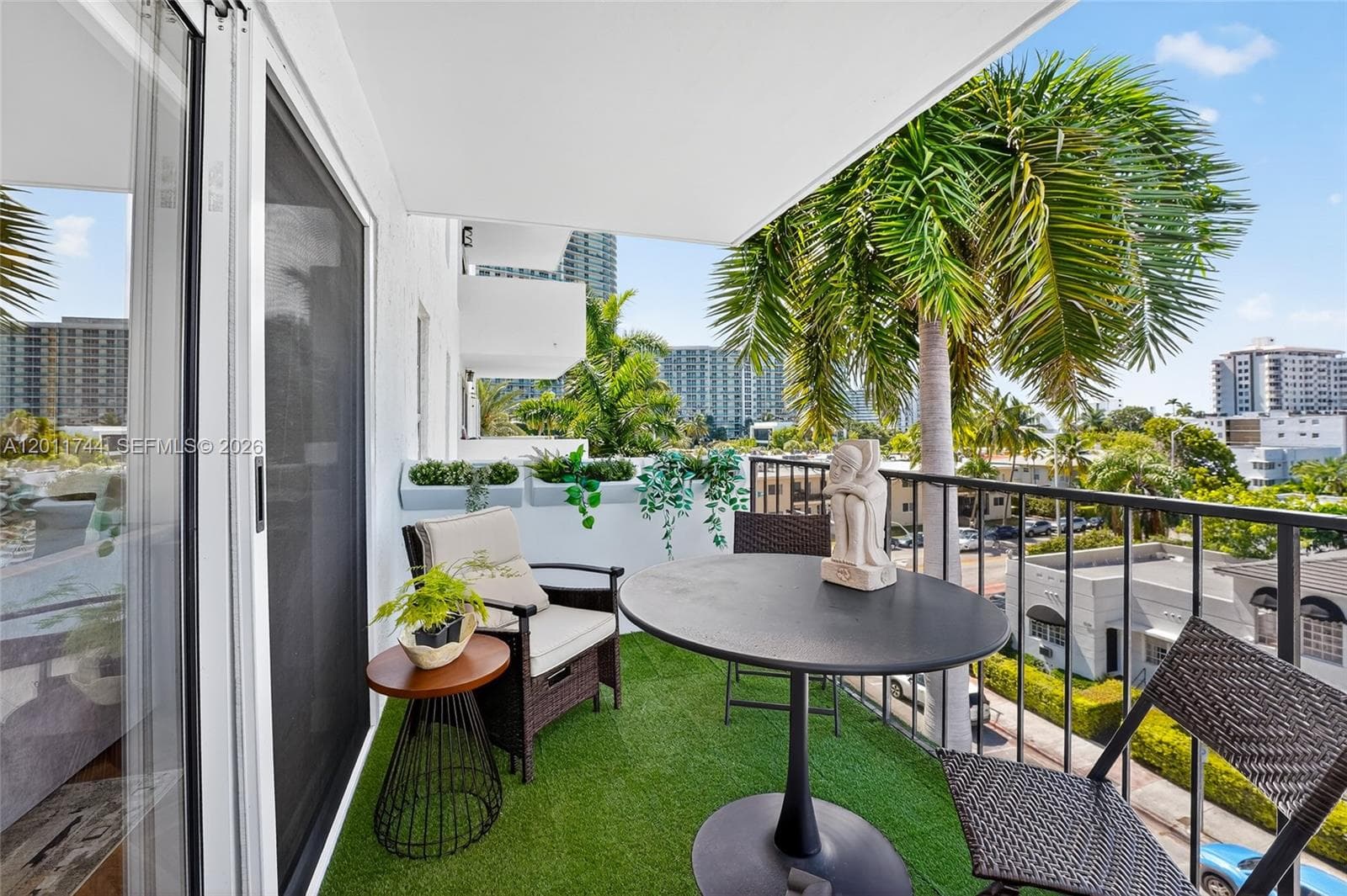 large balcony