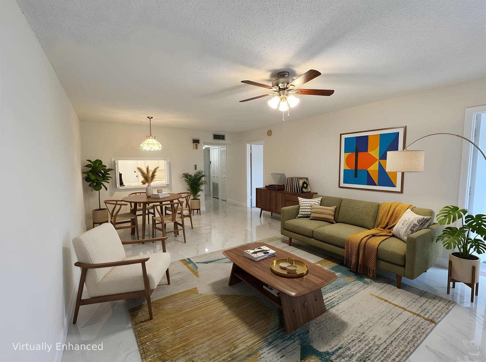 Living/DiningVirtually Staged
