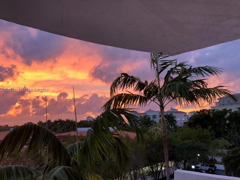 Balcony sunset views