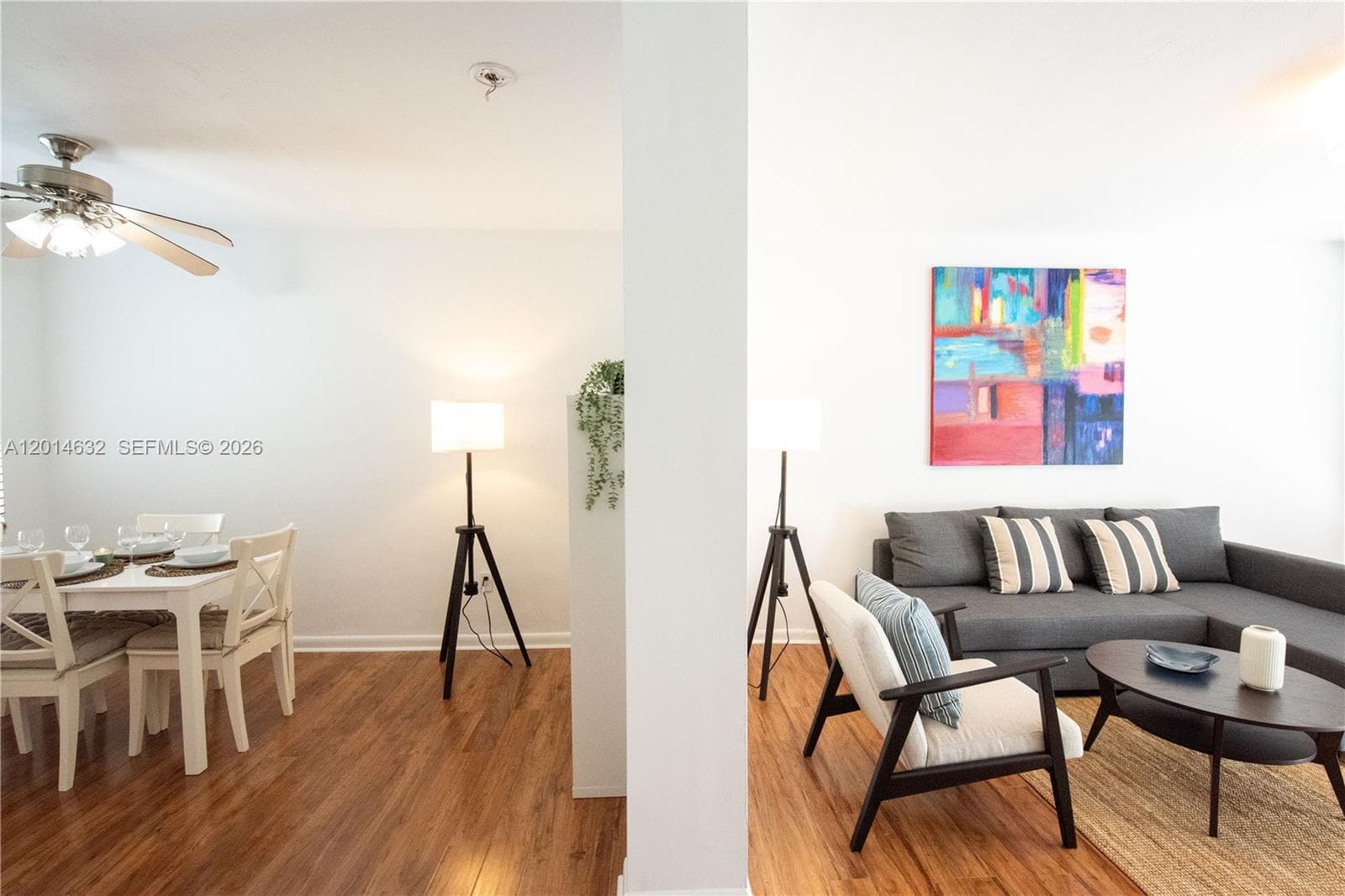 Transition between Living Room/Dining Room