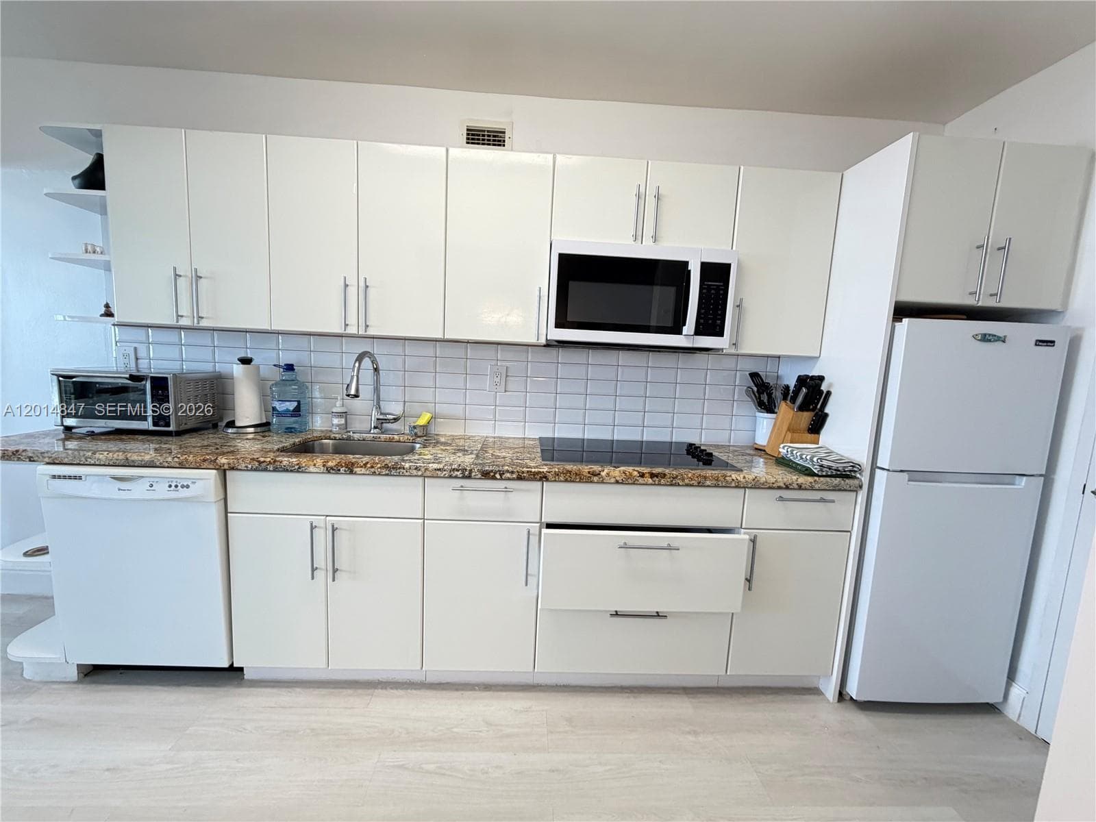 New microwave and cooktop , fully furnished, everything  in working condition
