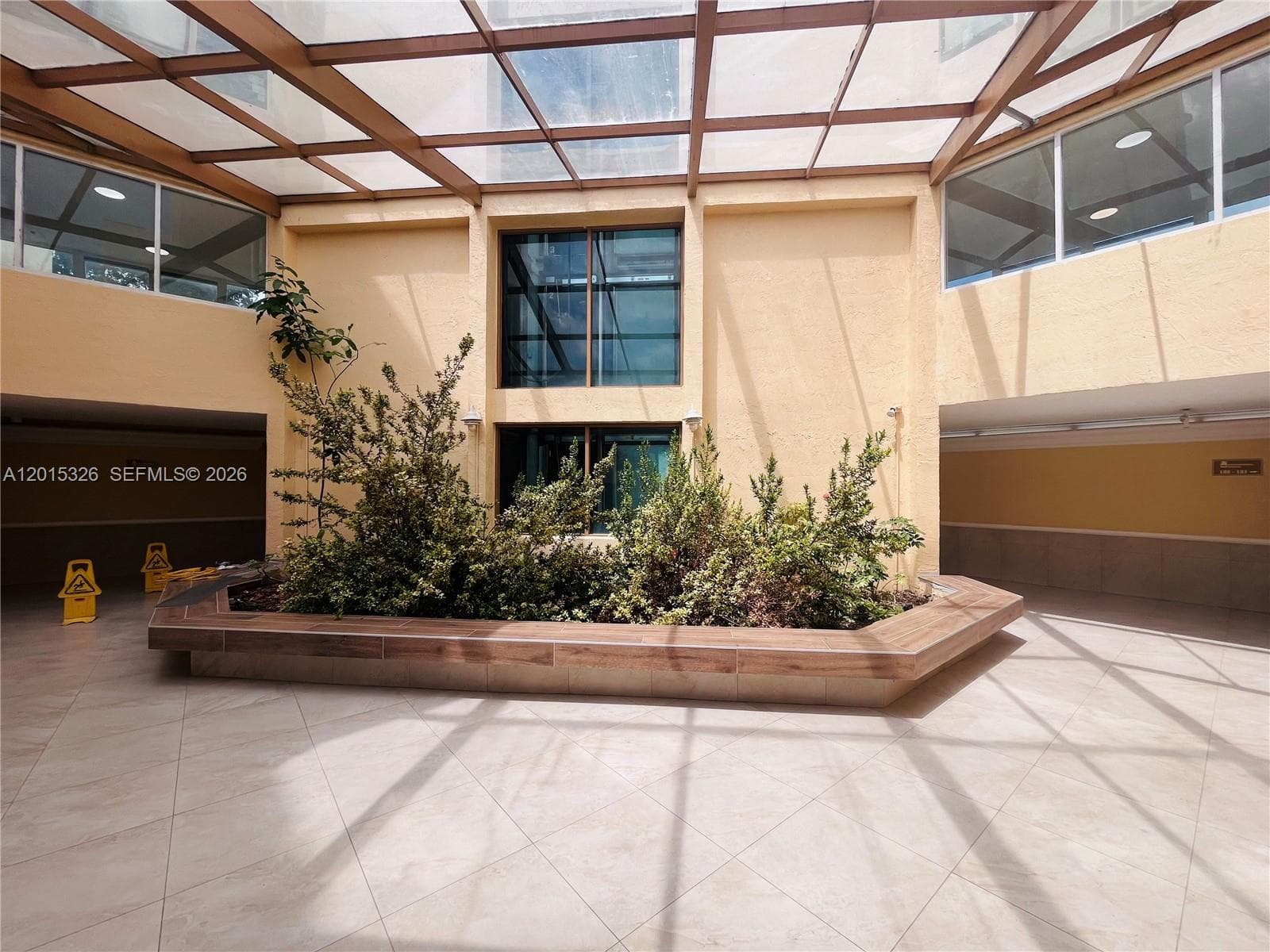 Front entry of building