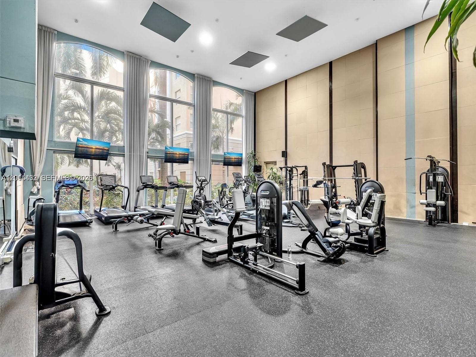 Fully equipped gym,Honestly, you don’t even need a gym membership here—this fitness center has it all, including an exercise room, Pilates, and yoga classes, all included at no extra cost!