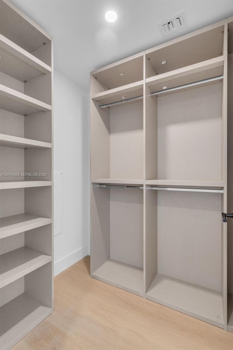 Red light therapy in closet