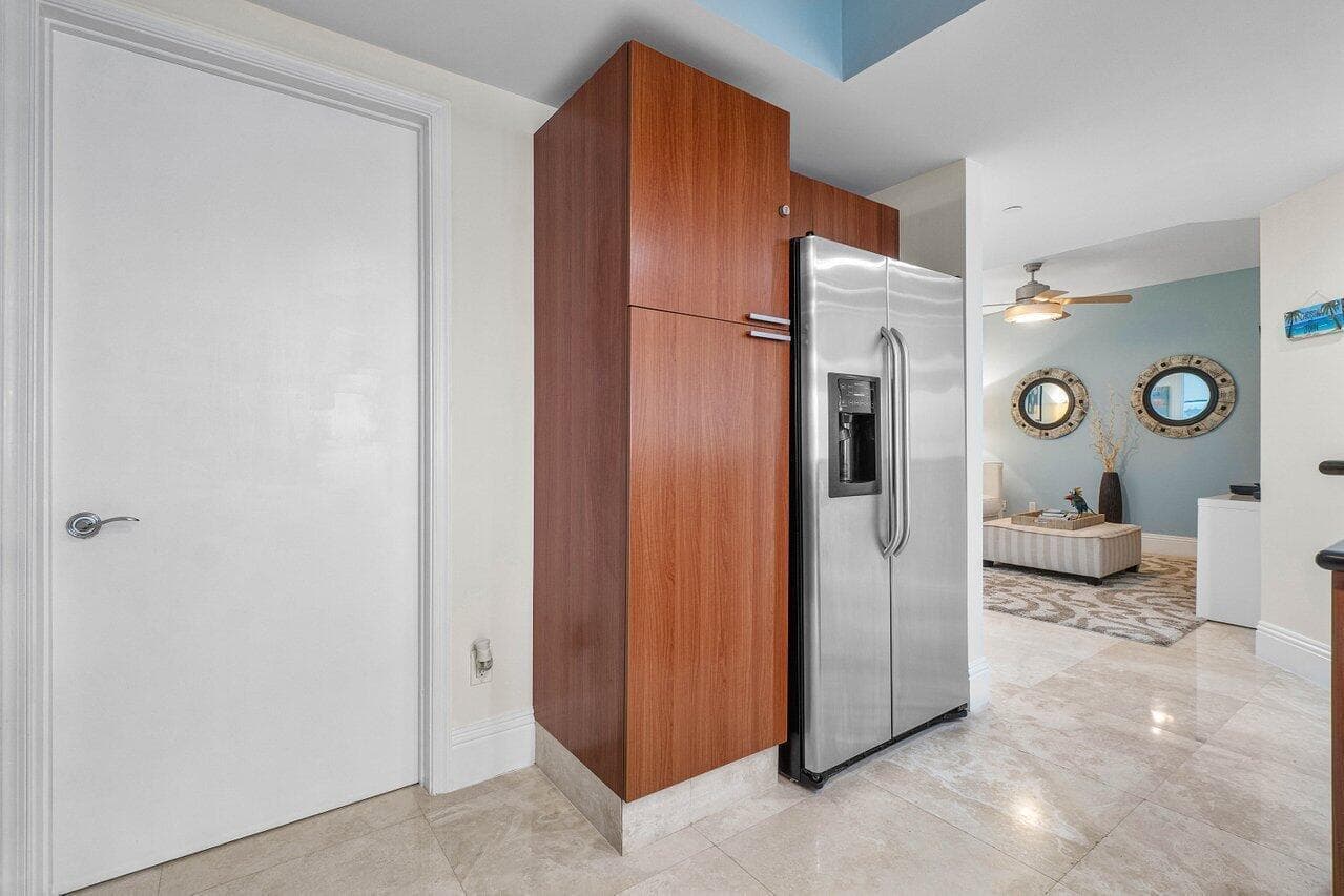 landry room adjacent to kitchen