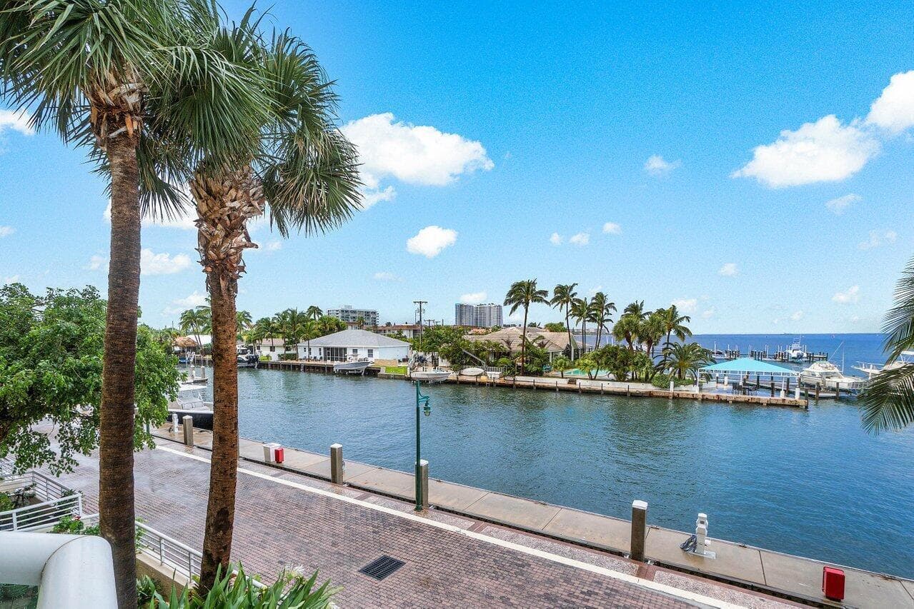 overlooking boat slips
