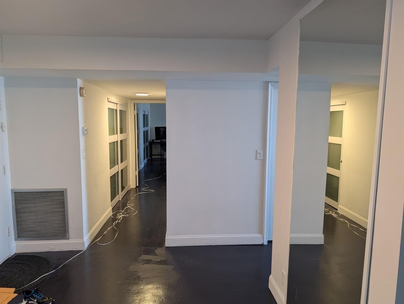 To master bedroom and guestroom
