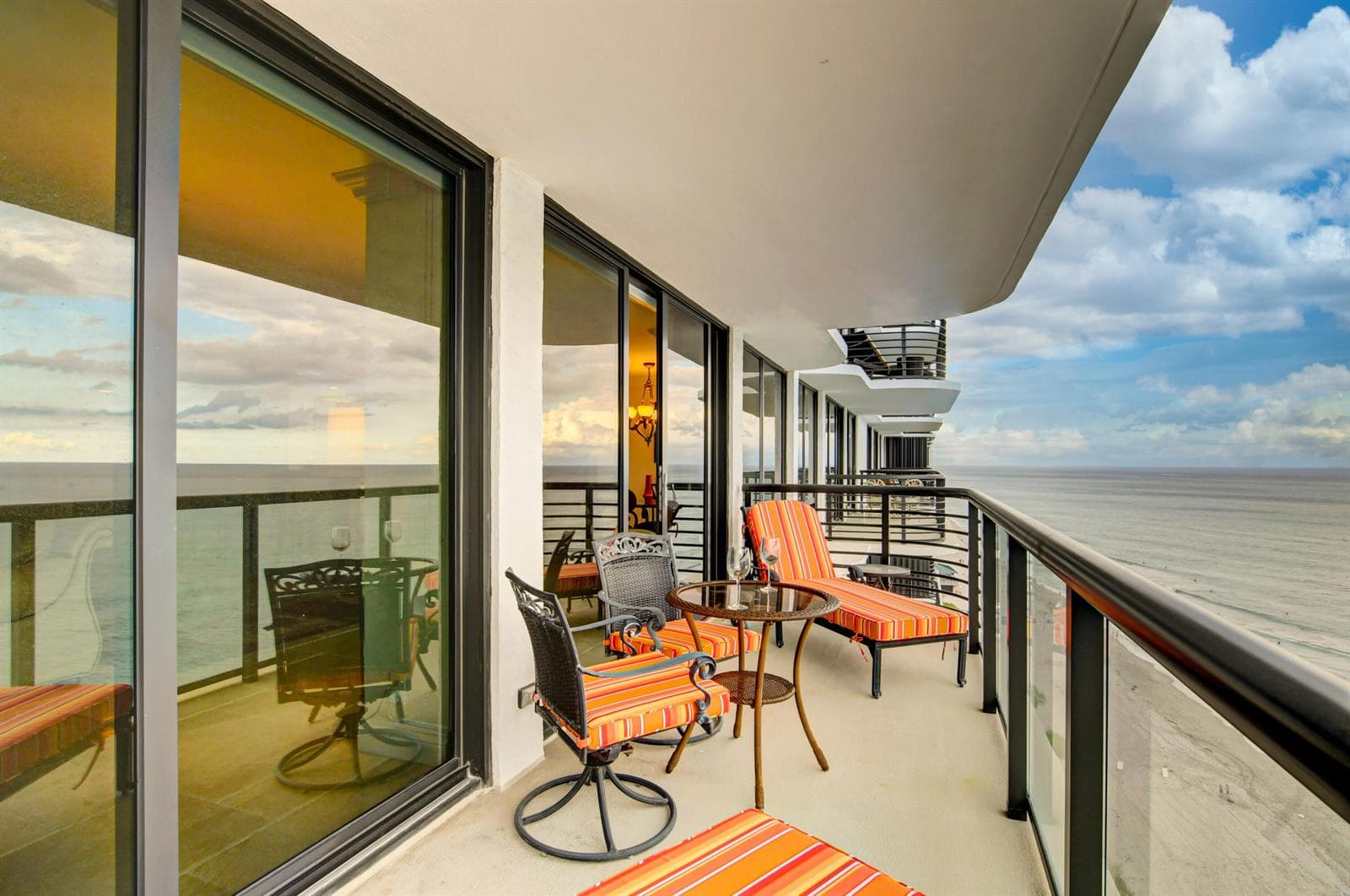Covered East Balcony