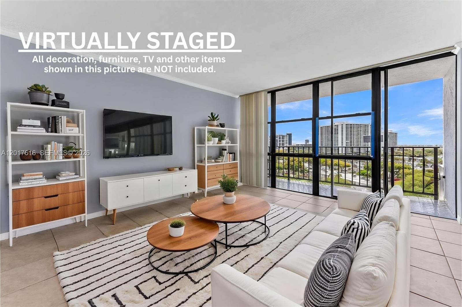 Design Ideas - Virtually Staged.  800 Parkview Drive, Unit #1007 - FOR SALE.Three Islands, Hallandale Beach, FL 33009. Florida. Oceanview Park Condominium.