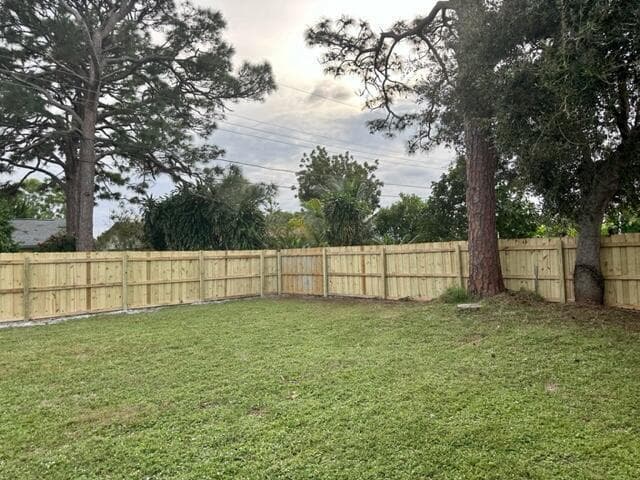 Fenced Yard