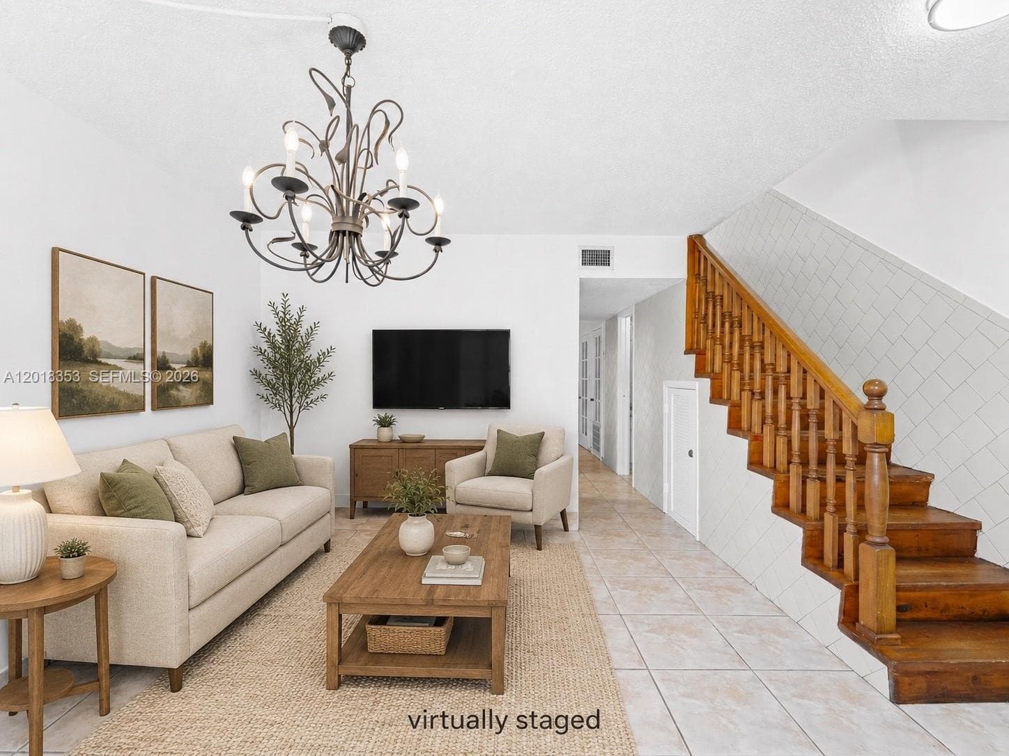 Virtually staged