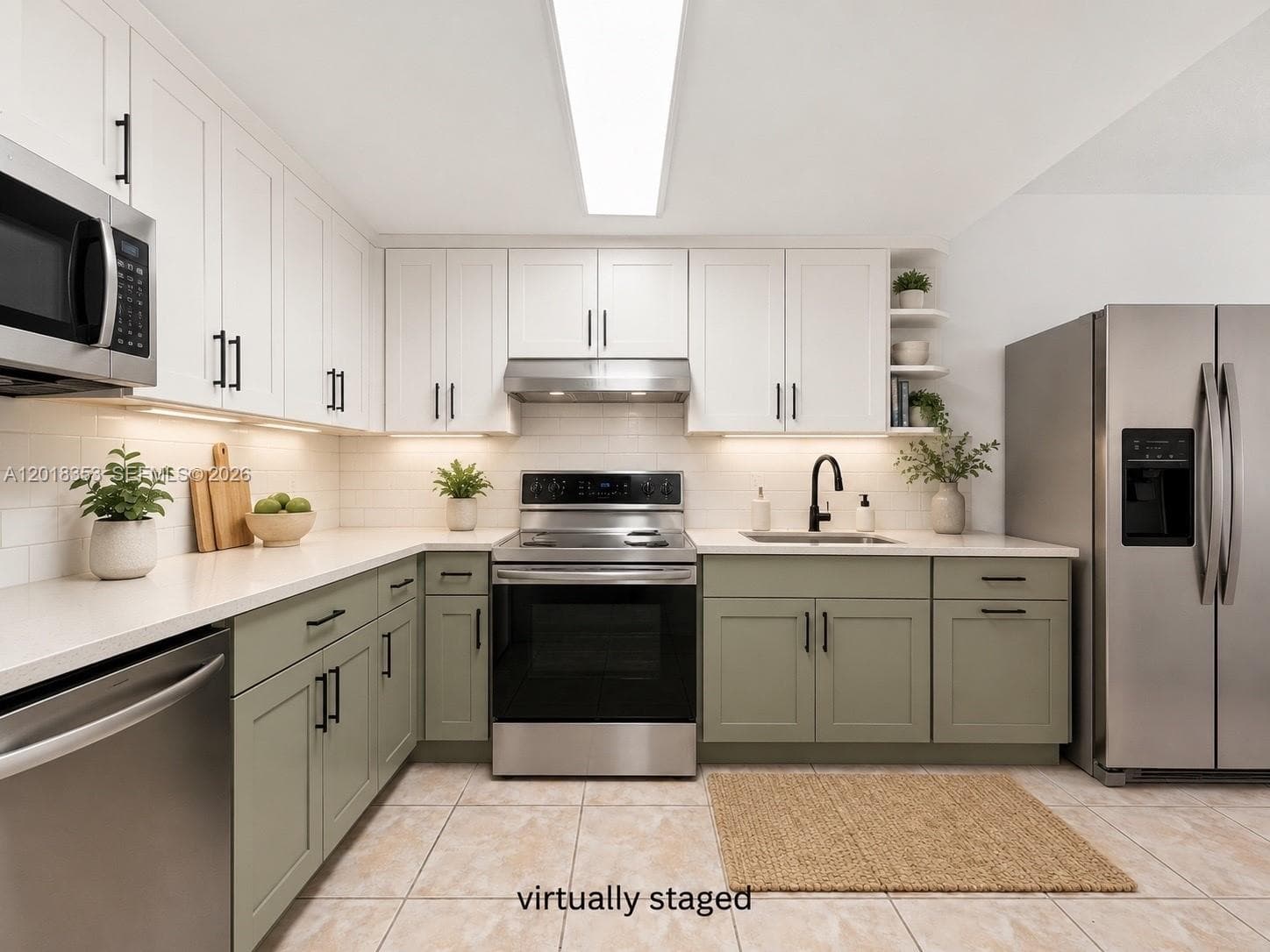 Virtually staged