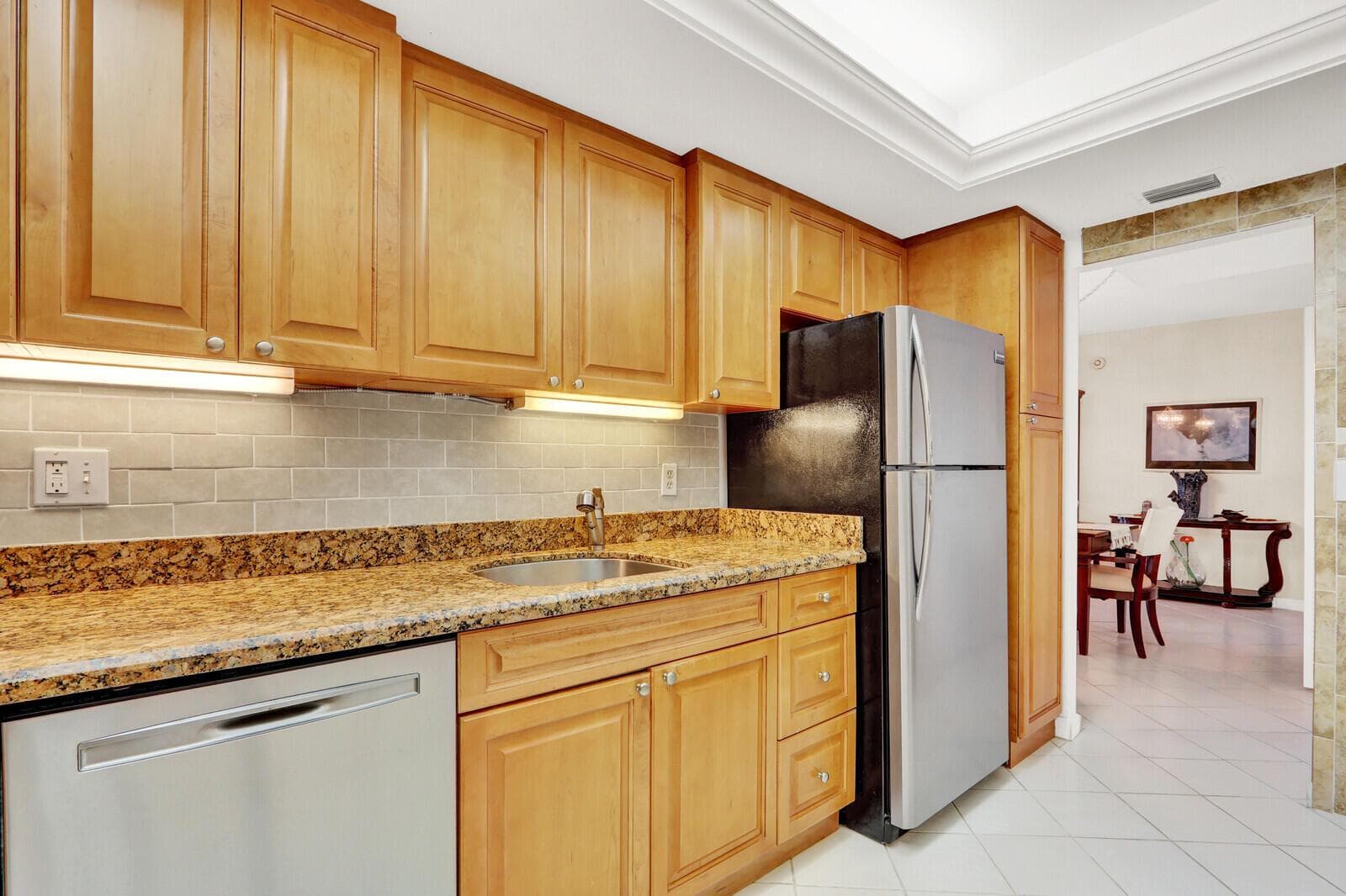 Warm wood finishes