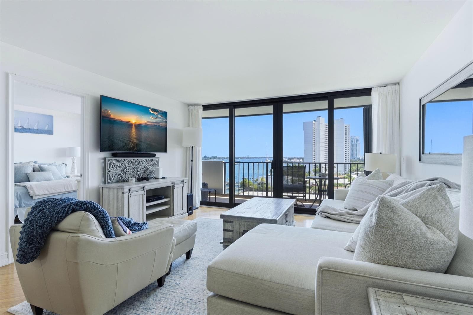 Family room with view