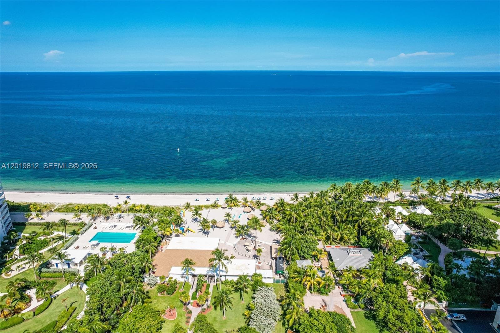 Just moments from the beach of Key Biscayne
