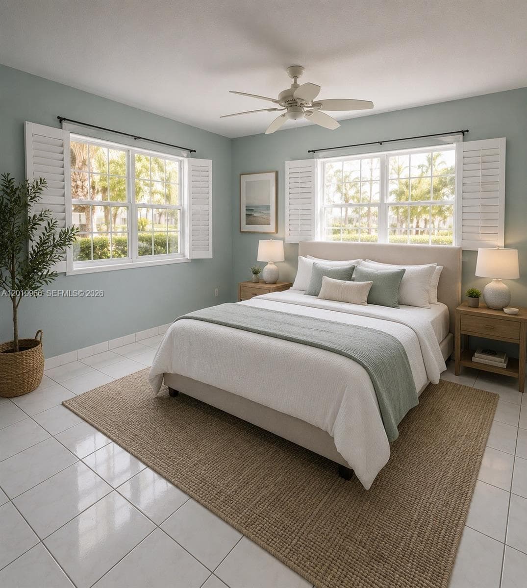 STAGED PRIMARY BEDROOM