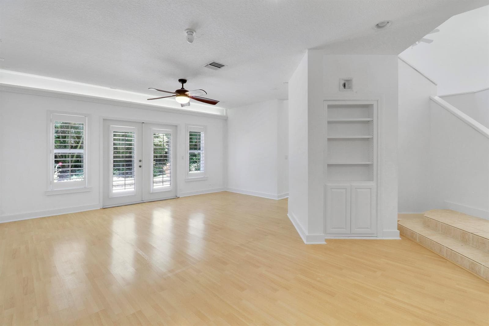 living room and hidden storage room