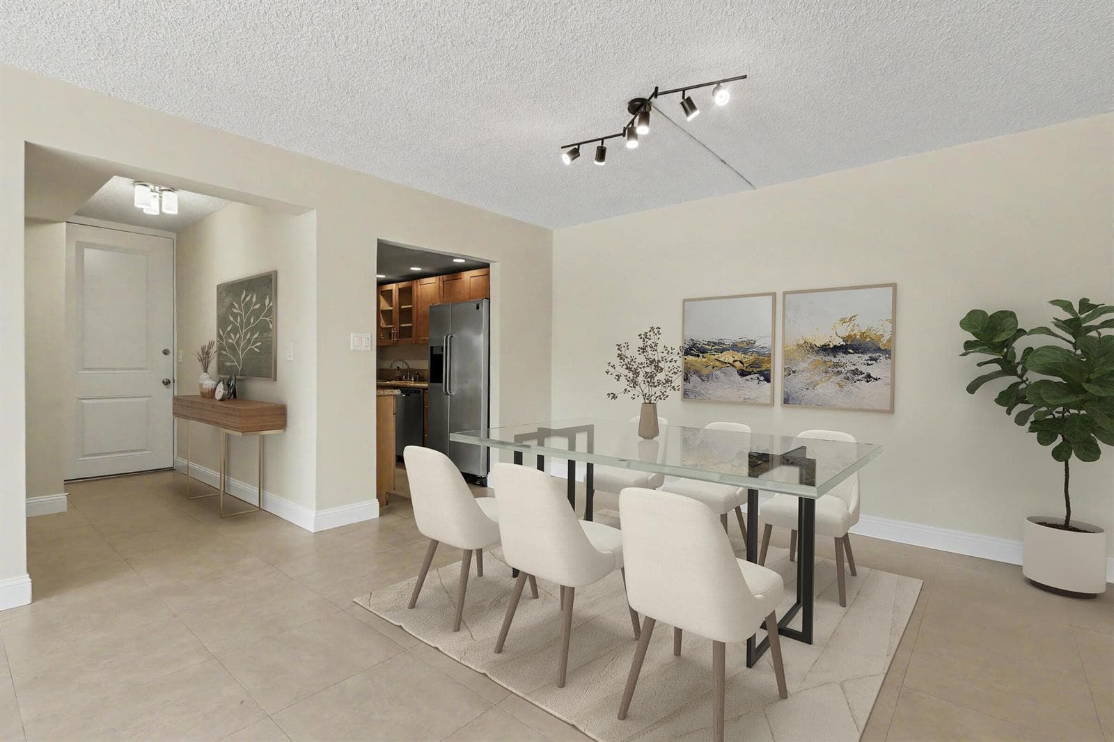 dining kitchen foyer