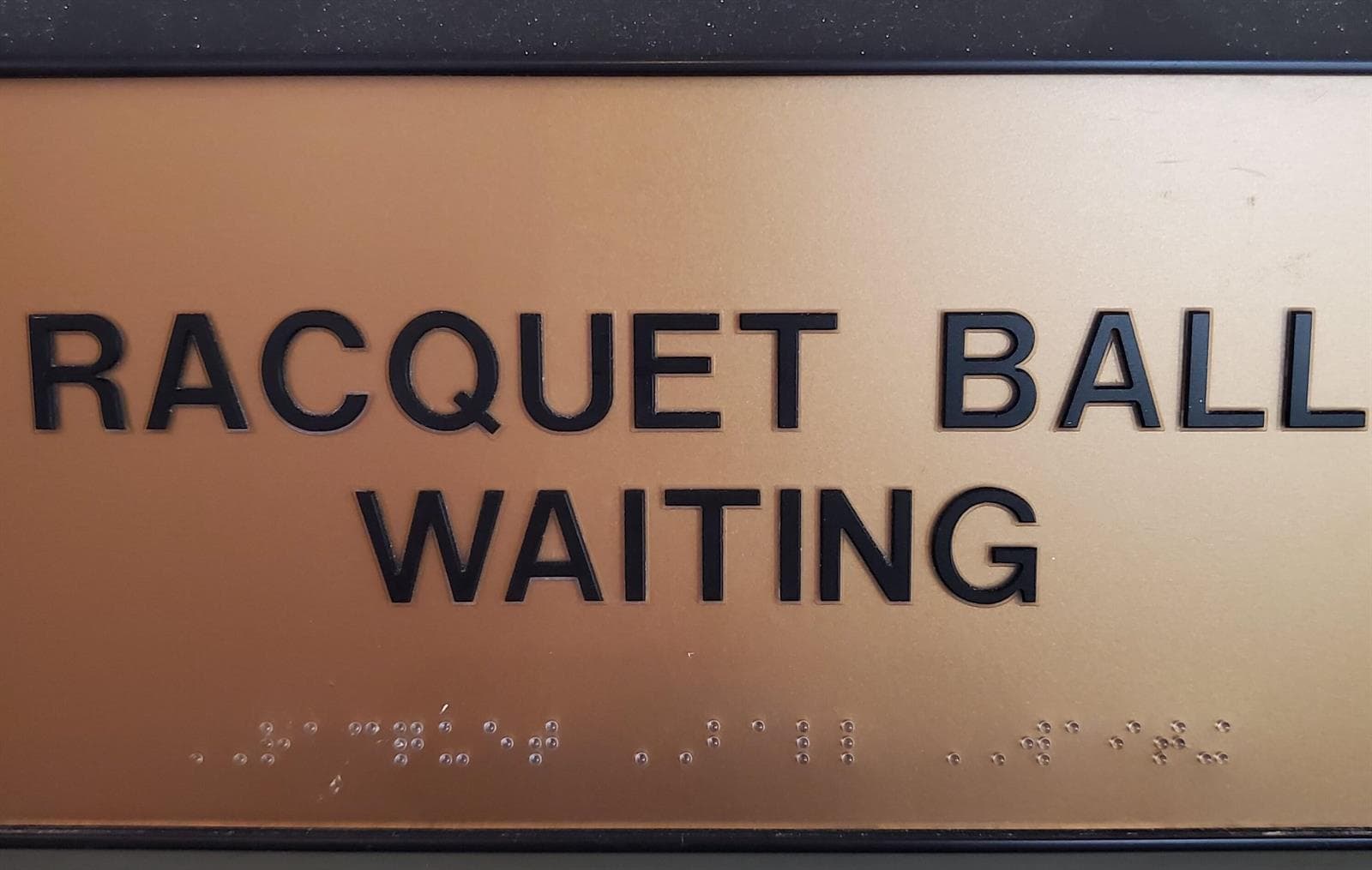 Racquet Ball Sign