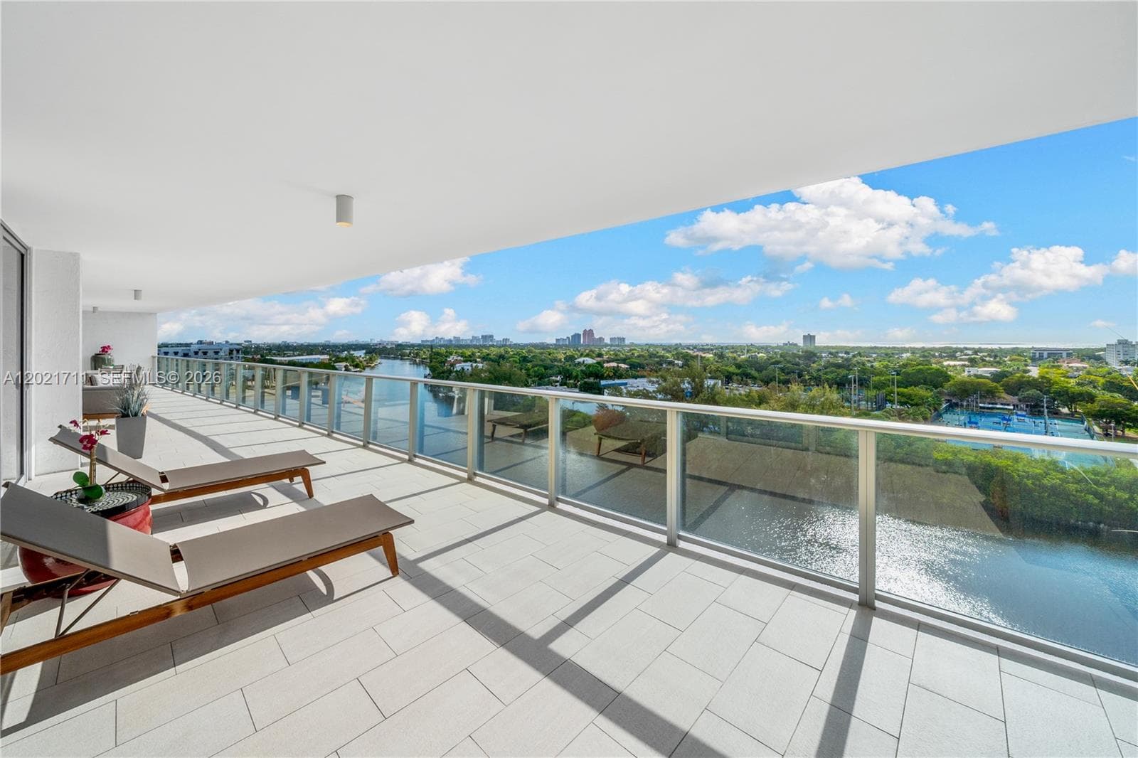 72' Long, 12' Deep Private Terrace