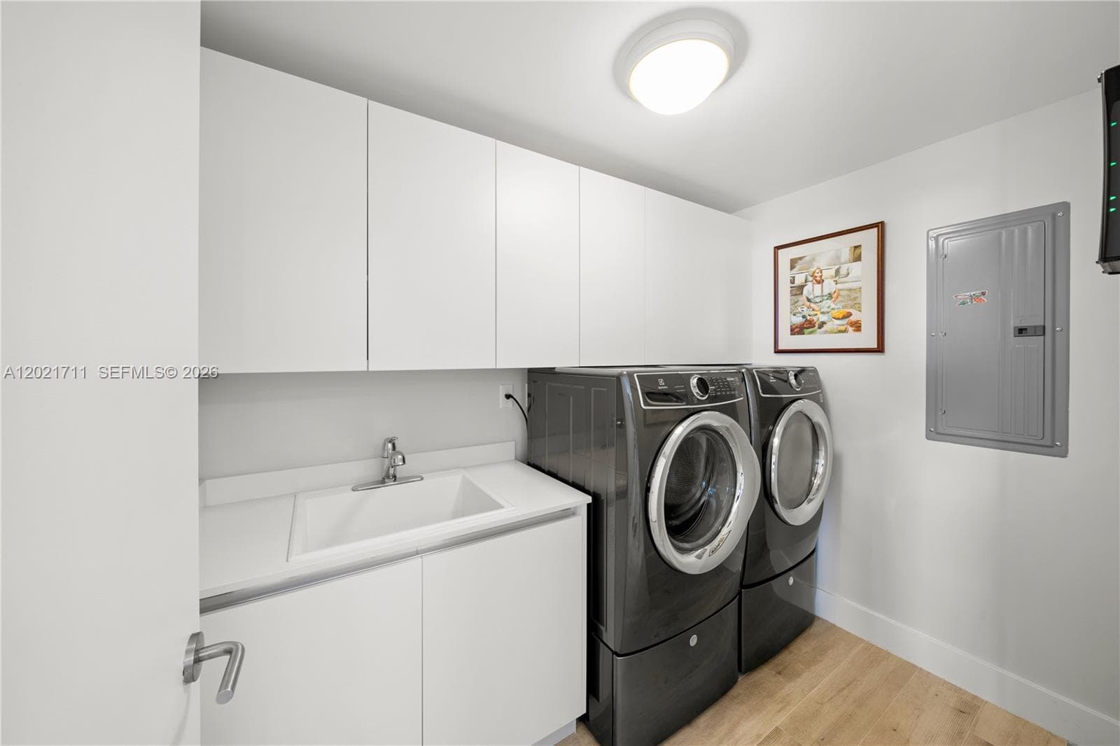 Laundry with utility sink